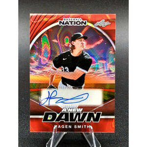 2025 Hagen Smith 1/2 A New Dawn Auto Chicago White Sox Top Prospect